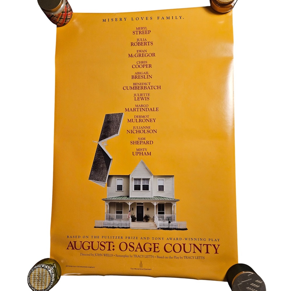 August: Osage County 2013 Promo Movie Poster 27x40 Meryl Streep Julia‎ Roberts